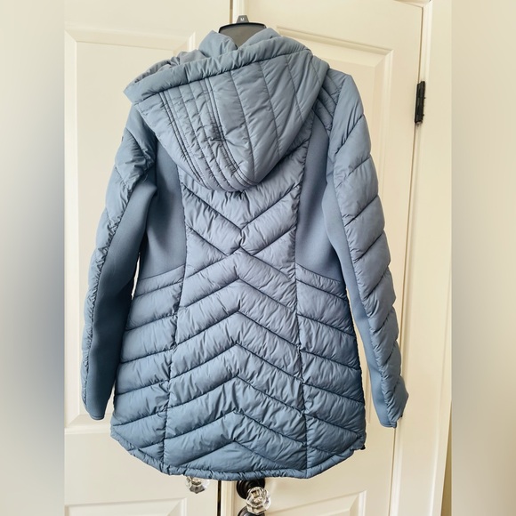 Bernardo NWT Women’s Puffer Coat Jacket Blue Medium - Picture 5 of 8